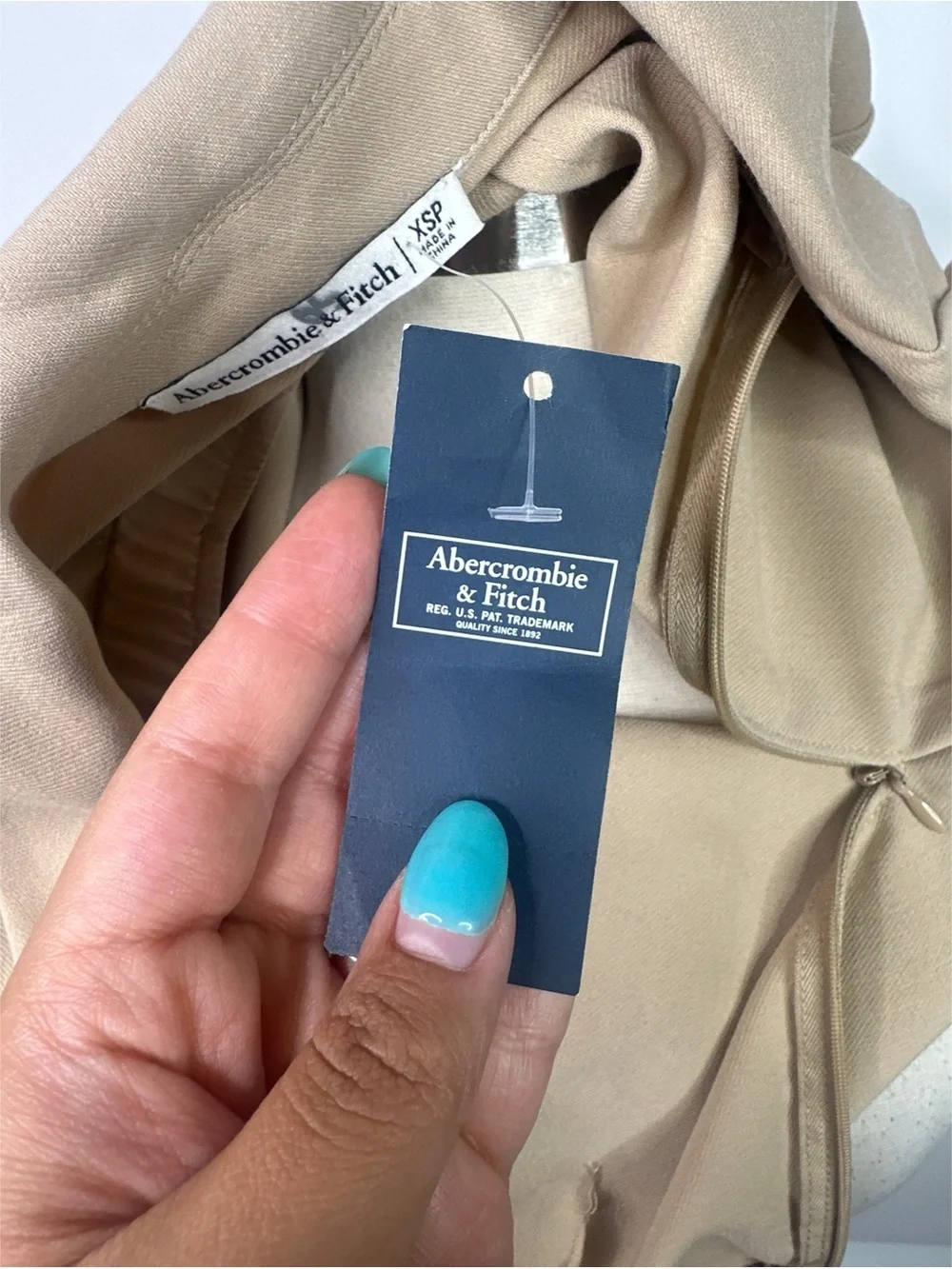 Abercrombie & Fitch Cutout Blazer Long Sleeve Mini Dress